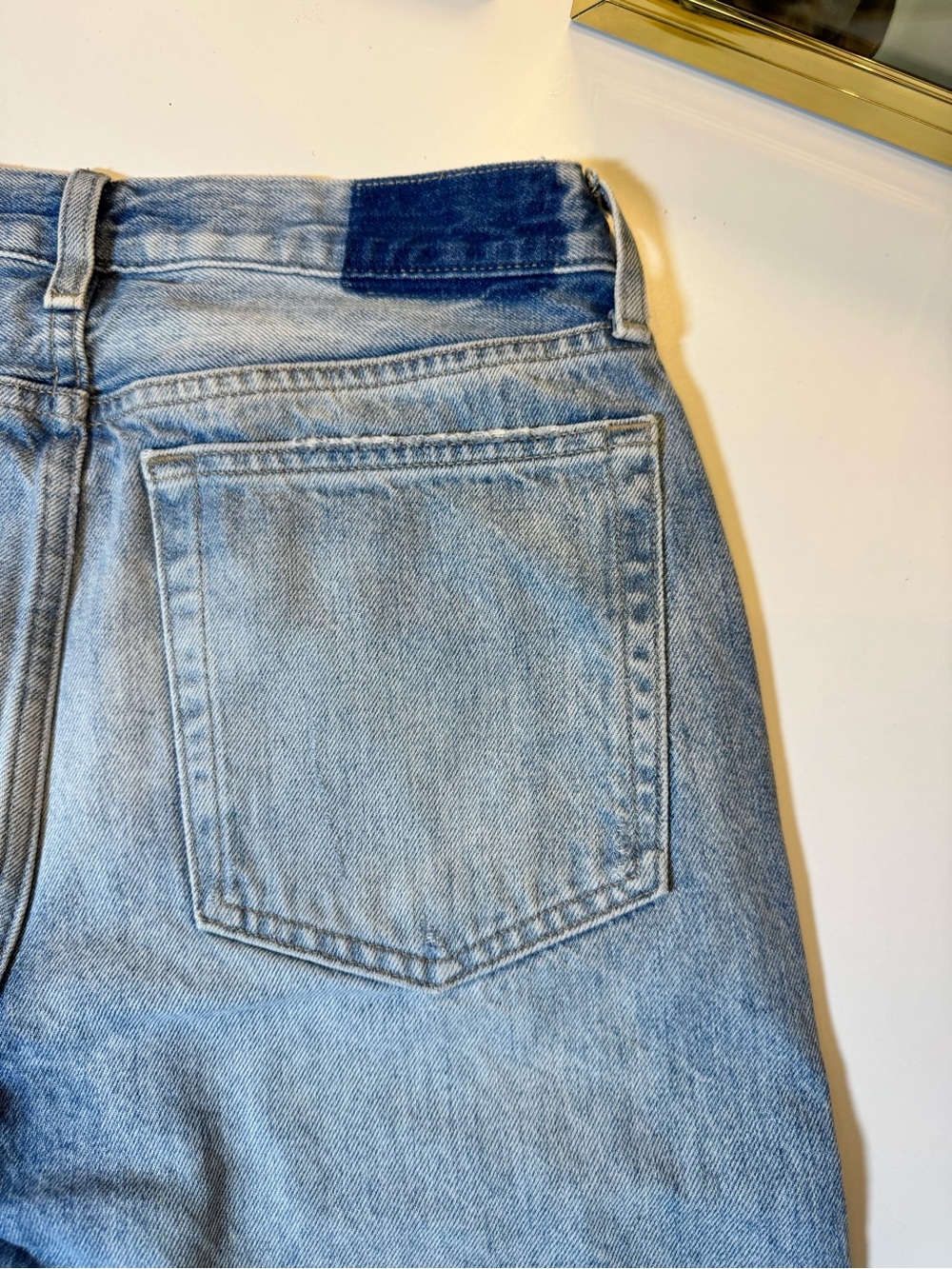 Etica Light Blue Straight-Leg Jeans Size 27 - Picture 4 of 12
